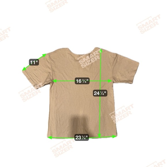 Cristin Steven’s Sport Women's Vintage Cotton T-shirt Tan w/Red Flowers Size Sm - Picture 5 of 5